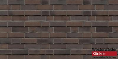 Клинкерный кирпич WK833A Schwarz braun 290x60x52 Westerwalder Klinker